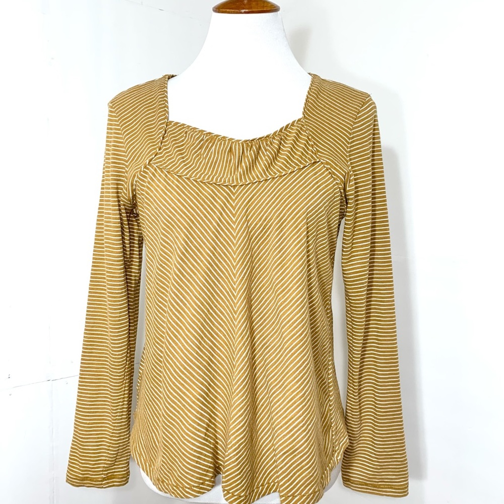SOLD-Anthropologie Striped Pullover Knit Top - Picture 2 of 8